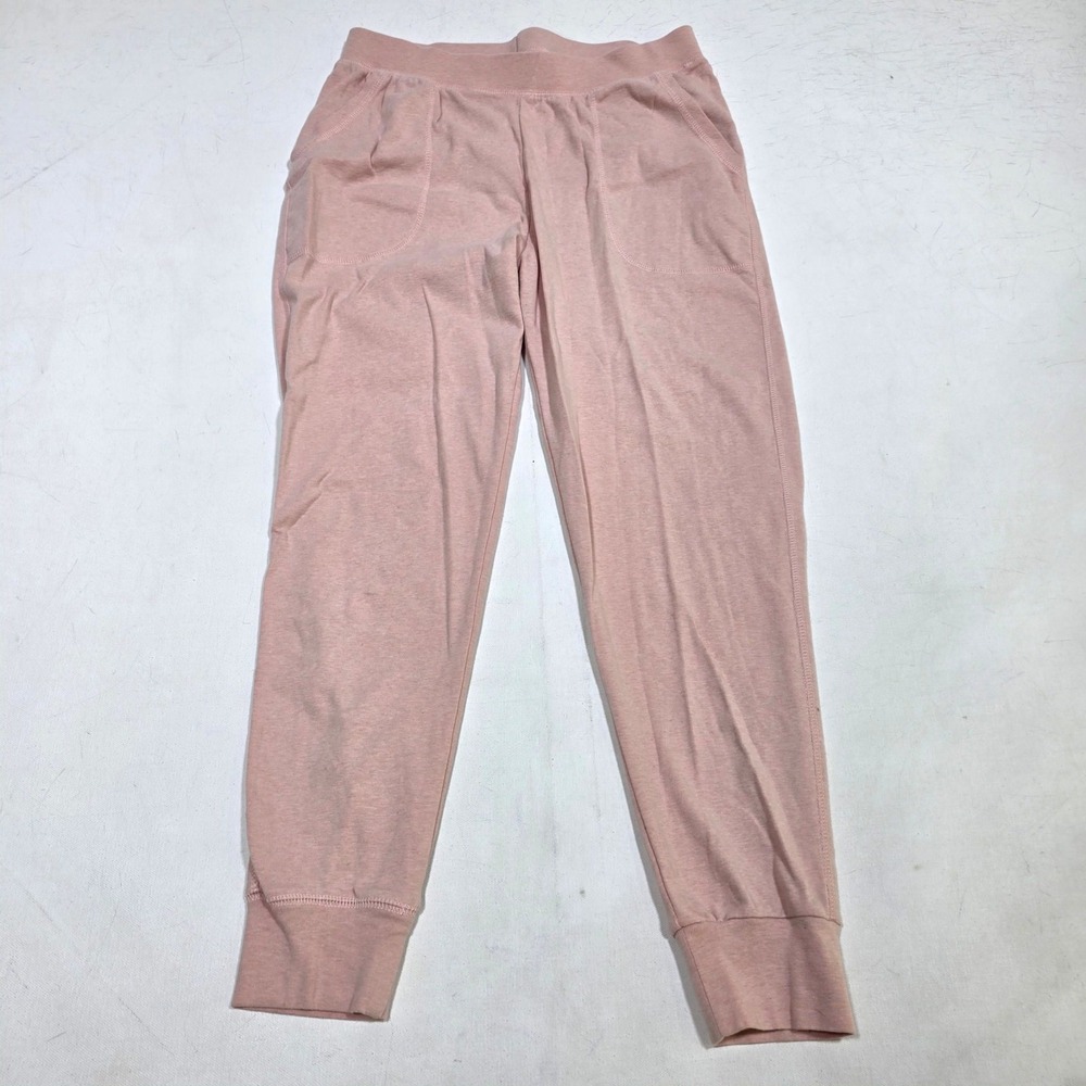 Under The Canopy Joggers Womens Small Pink Organic Knit Lounge Pants Sleepwear